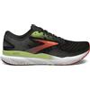 Brooks Ghost 16 GTX Black/MAndarin Red/Green da Uomo