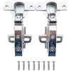 Hettich Sensys 8645i TH52 110 Grado Battuta Esterna Cerniera 9071205 con Chiusura Lenta Ammortizzatore Cucina Cerniere Armadio Porta per Ante Mobili Morbido Paracolpi 2 Pezzi