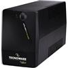 Tecnoware Power Systems Tecnoware UPS 1500VA per PC/Modem, NO Gaming/Console, Gruppo di Continuità ERA PLUS, 2 Schuko, Software, Protezione Blackout e Sbalzi tensione per PC, Modem, Videosorveglianza, Punto Cassa, NAS, POS