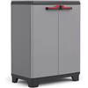 Keter Armadio Basso Keter Stilo 1 Ripiano Regolabile ISTA 6 Grigio - 9723000