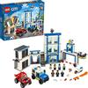 LEGO City Stazione di Polizia, Include 2 Furgoni, Drone, Moto Giocattolo e Mattoncini Sonori e Luminosi, Idea Regalo per Bambini di 6+ Anni, 60246
