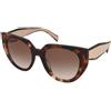 Prada PR 14WS 01R0A6 | Occhiali da Sole Graduati o Non Graduati | Prova Online | Plastica | Cat Eye | Marrone, Havana | Adrialenti