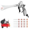 QZQUFJ Pistola ad Aria Compressa, 6-9,2 Bar Pistola Lavaggio Aria Compressa con 5 Tubi, Lega di Alluminio + PE Pistola Soffiaggio Aria Compressa, per Pulizia Auto e Pavimenti