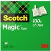 Scotch Nastro adesivo Magic - 1 Rotolo da 25 mm x 66 m - Nastro Trasparente Opaco e Scrivibile Ottimo per Casa, Ufficio e Scuola