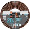 Gardena Comfort Flex 13 Mm da 1, 2 Pollici, Con Parti Di Sistema Tubo Flessibile Da Giardino Dimensionamento Stabile, Flessibile Con Profilo Di Presa Di Potenza, Nero, 20 m