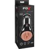 Pipedream PDX Cock Compressor Vibrating Stroker Light & Black One Size