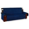 Tex family COPRIDIVANO BLU SALVADIVANO VIVY TRAPUNTATO PIANO LISCIO BLU - 3 POSTI seduta cm. 170