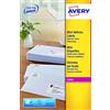 Avery L7656-25 Mini Etichette, 84 Pezzi per Foglio, 25 Fogli, 46 x 11.1, Bianco