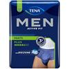 Tena Men Pants Active Fit Plus Taglia S/m 9 Pezzi Blu Navy Adatto a Fianchi: 75 - 105 Cm