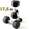 Toorx HEX Fitness Manubrio gommato Kg 17.5