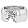Cartier - Anello C de Cartier in oro bianco 18kt con diamanti Pre-owned anni 2000 - Donna - oro bianco 18kt - 51 - Argento
