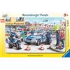 Ravensburger 06037 - Polizia in Azione, Puzzle con Cornice 15 Pezzi