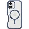 OtterBox Cover Defender XT MagSafe per iPhone 16, Trasparente/Blu | Custodia con MagSafe, resistente a cadute, ultra robusta, testata 7x vs le norme anti caduta MIL-STD 810G