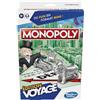 Monopoly Edizione di viaggio, gioco portatile per 2-4 giocatori, gioco di viaggio per bambini da 8 anni (versione francese)