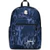 Invicta Zaino Scuola Jelek Fantasy Blu - Doppio Scomparto Super Capiente Con Tasca Porta PC o Tablet, Porta Borraccia e Organizer - Per Medie, Superiori e Viaggio, Ragazzo