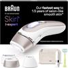 Braun Skin I·Expert Epilatore LUCE PULSATA Smart, Epilazione A Casa Tua, Alternativa Al laser, Con App Gratuita, Include Custodia, Rasoio Venus, Mini Depilatore Viso, PL7249