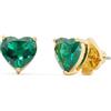 Kate Spade New York Orecchini a perno cuore My Love, Verde