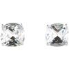 Kate Spade New York Small Studs Square, Clear/Silver