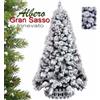 albero di natale innevato ALBERO 240Cm GRAN SASSO INNEVATO PVC 1519TIPS 137cm di