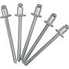 Marcopol Confezione da 400 rivetti ciechi 4,0 x 5 mm, testa a cupola aperta, DIN 7337, rivetti in alluminio e mandrino in acciaio, rivetti pop (400, 4,0 x 5 mm)