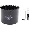 Laiwei Sega a tazza 57mm LAIWEI bi-metallo fresa a tazza circolare HSS, spessore 1,8 mm, profondità di taglio fino a 38 mm, adatto per legno, plastica, cartongesso e tubi metallici