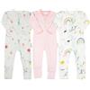 Robin and Roo Baby. Tutina in 100% cotone per neonati e bambini piccoli, con doppia cerniera, senza piedini, polsini risvoltati su mani e piedi.