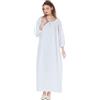 BEAUTELICATE Camicia da Notte Vittoriana Donna in Cotone Sleepwear in Stile Principessa Maniche 3/4 Estate Premaman Pigiama Vintage (Avorio - Maniche a 3/4, M)