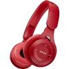 Fiauli Cuffie Bluetooth senza fili, Cuffie over-ear con riduzione del rumore intelligente ad alta fedeltà, compatibili con Bluetooth 5.0 Cuffie sportive da gioco stereo carine per PC laptop Rosso