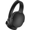 Fiauli Cuffie ibride attive con cancellazione del rumore, cuffie Bluetooth wireless sopra l'orecchio, ANC cablate microfono, padiglioni auricolari in memory foam, bassi profondi per casa, viaggi, Nero