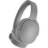 Fiauli Cuffie ibride attive con cancellazione del rumore, cuffie Bluetooth wireless sopra l'orecchio, ANC cablate microfono, padiglioni auricolari in memory foam, bassi profondi per casa, viaggi, Gri