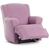 Eysa Copripoltrona bielastica relax reclinabile colore rosa disegno Harlem