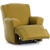 Eysa Copripoltrona bielastica relax reclinabile colore mostarda disegno Harlem