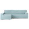 Eysa Harlem Copridivano Chaise Longue 250cm-315cm Bracciolo Lungo Sinistro Vista Frontale Acqua Marino
