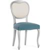Eysa Pack de 2 fodere bielastiche per sedia senza schienale colore verde smeraldo disegno Harlem