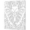 Pintcolor 7160.0 Telaio con Tela Stampata da Colorare, Legno di Abete/Cotone, Bianco/Nero, 40x50x3.5 cm , 100% Made in Italy