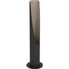 EGLO Barbotto Lampada da tavolo a luce indiretta, lampada da salotto in metallo nero e legno di rovere, lampada decorativa con lampadina GU10, 40 cm, luce bianca calda, certificazione FSC