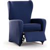 Eysa Copripoltrona bielastica relax colore blu disegno Harlem