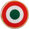 4R Quattroerre.it - 14123 - Adesivo Coccarda Italia 3D, Diametro 48 mm