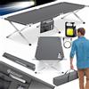 KESSER® Lettino da Campeggio 210 cm, Letto Pieghevole con Borsa da Trasporto, Borsa Laterale e Luce da Campeggio, Portata Fino a 150 kg, Tessuto Oxford 600D, Lettino Portatile, Antracite