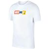 Nike M NSW JDI Bumper T-Shirt, Uomo, White/Laser Crimson, XS