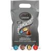 Lindt LINDOR Praline di Cioccolato Latte, Extra Fondente 70% Cacao, Doppio Cioccolato, Caramello Salato, 80 Cioccolatini, in confezione assortita maxi formato 1kg