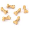 LYNX Set Dadi D4 - Set di Sei Dadi 4 Facce - Dadi per GDR a Tema Teschio & Ossa. Dadi Particolari per D&D, Dungeons & Dragons (DND), Warhammer, Pathfinder, Magic the Gathering (MTG). (Giallo)