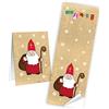 Logbuch-Verlag 25 adesivi San Nicola rosso dorato adesivi Babbo Natale, 5 x 14,8 cm, regalo di San Nicola decorazione