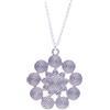 NILUXE DESIGN - Collana Spirale Donna Celtica In Zama Placcata In Argento Antico - Ciondolo Donna Sole Etnico Boho - Ciondolo Grande Celtico - Ciondolo Amuleto Talismano(Catena lunga)