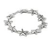 Vestopazzo Vlnet bracciale elastico con stelle marine | Placcato in argento | lavorazione artigianale |misura regolanìbile, Tg unica | LO00030