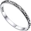 FOCALOOK Anello donna argento 925 anello nodo celtico anello argento vintage, anello impilabile anello argento donna fedina argento Misura 17 regalo per donna e ragazza