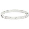 Kate Spade New York Braccialetto a cerniera Set in Stone, Chiaro/argento