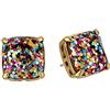 Kate Spade New York Small Studs Square, multi glitter