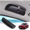 GAFAT Compatibile con Ford Kuga 3 MK3 ST-Line 2020-2024 2025 Custodia per Occhiali da Sole Auto, Kuga III 2024 Organizer Contenitori per Porta Occhiali, Kuga Accessori (Nero-Upgrade)