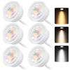 YindaLux 6x Modulo LED Dimmerabile ø50x23mm per faretti da incasso 4.9W 500LM 3CCT Bianco caldo 3000K Bianco neutro 4000K Bianco freddo 6500K IP44 120°Il modulo sostituisce le lampadine GU10 MR16